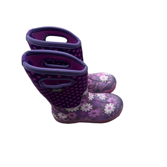 Bogs Youth Flower Dots Waterproof Boots  youth size 3 - Picture 2 of 7